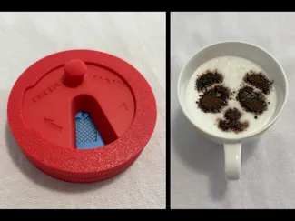 Cocoa Dusting Tool for drinks + Stencil Set