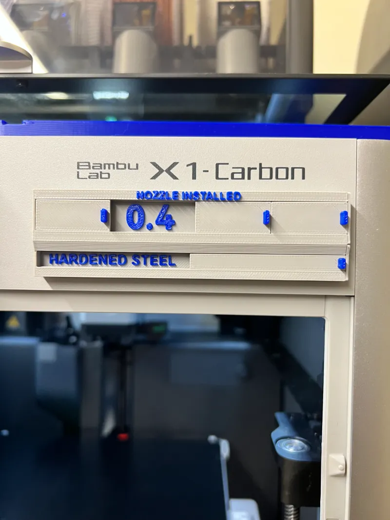 No Support Multicolor Nozzle Sign with Size, Type