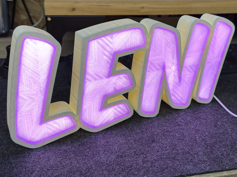 Leni LED Namenslampe