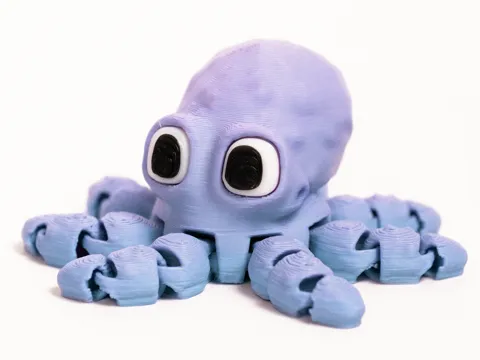 Mini Octopus – Articulated & Keychain view 4