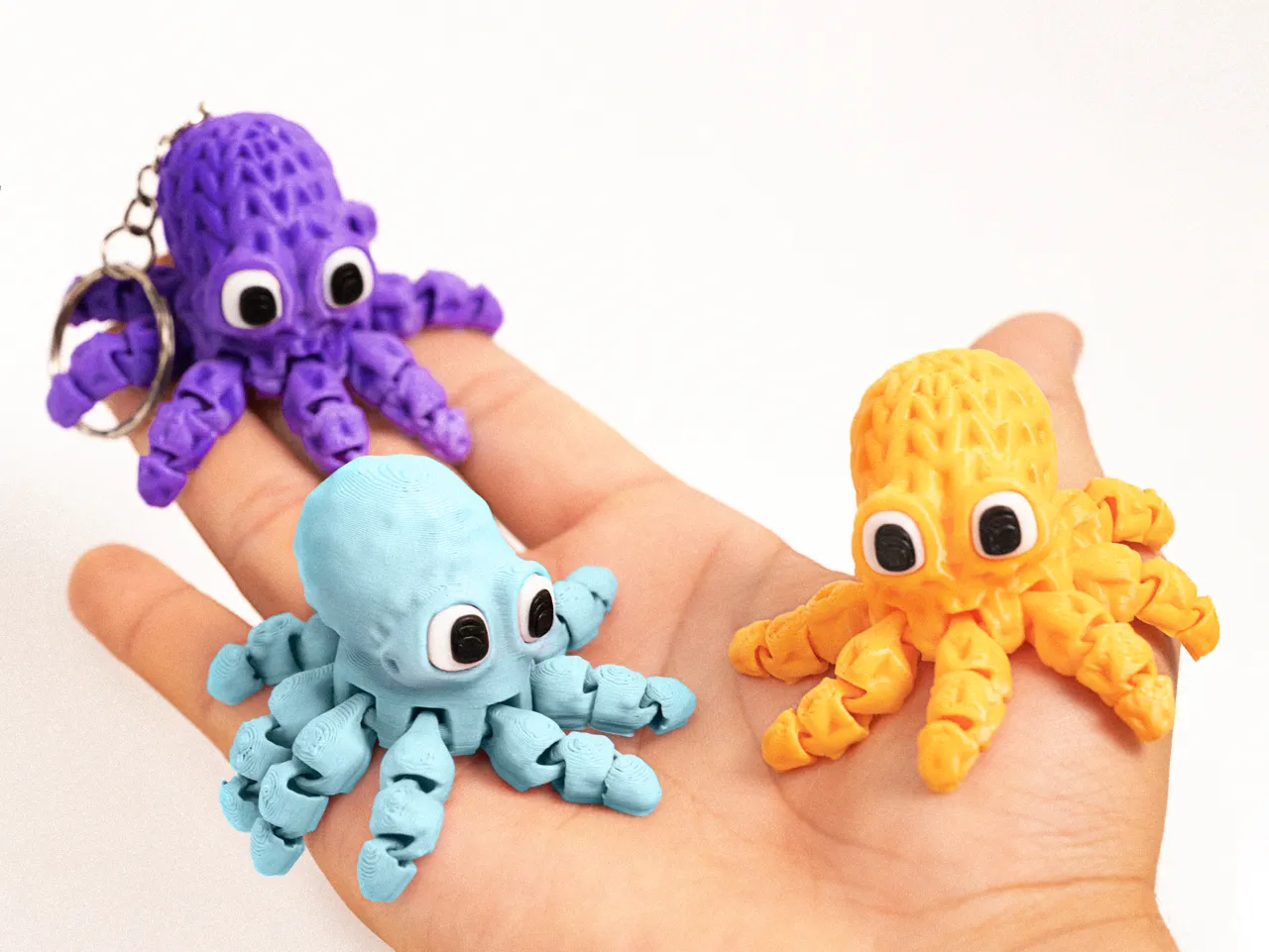 Mini Octopus – Articulated & Keychain view 2