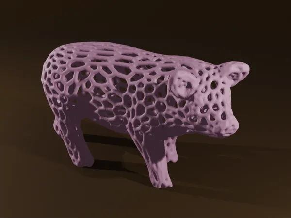 Cochon façon voronoï