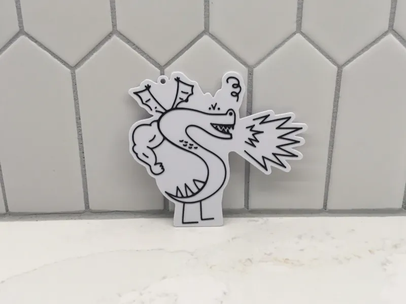 Trogdor the Burninator Keychain NO AMS!
