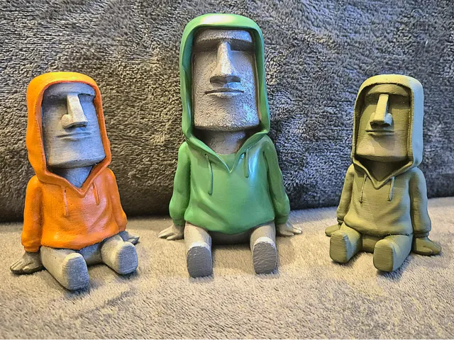Moai in Hoodie