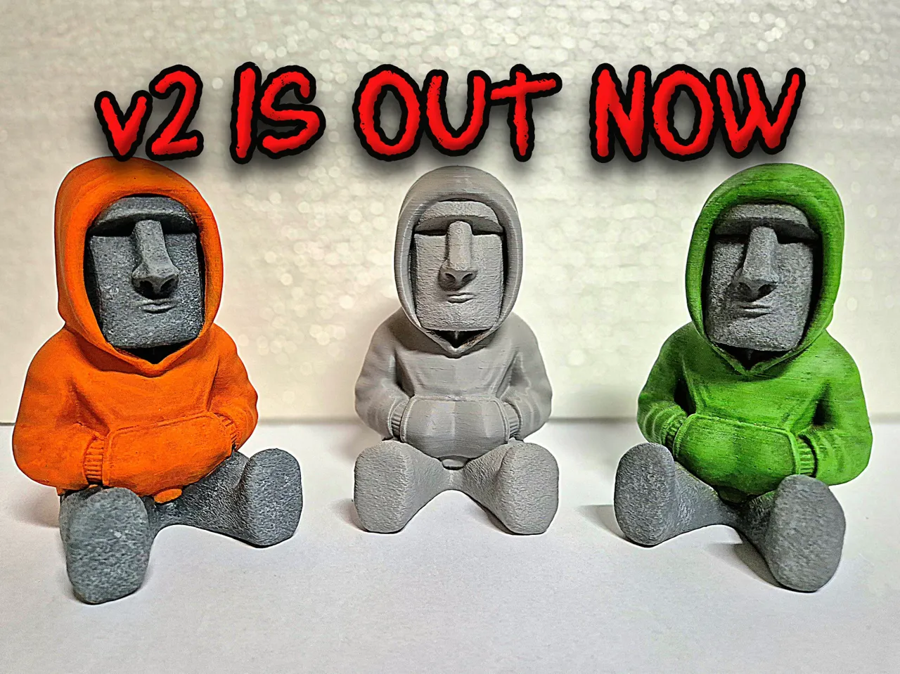 Moai in Hoodie view 3