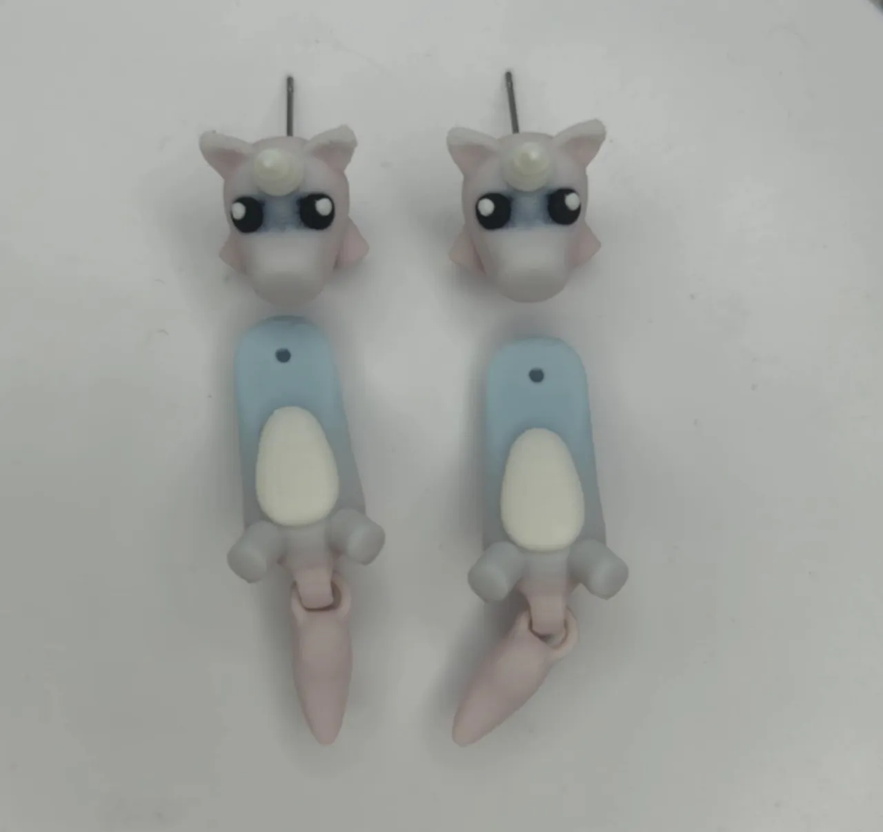 Articulated Unicorn Earrings view 3