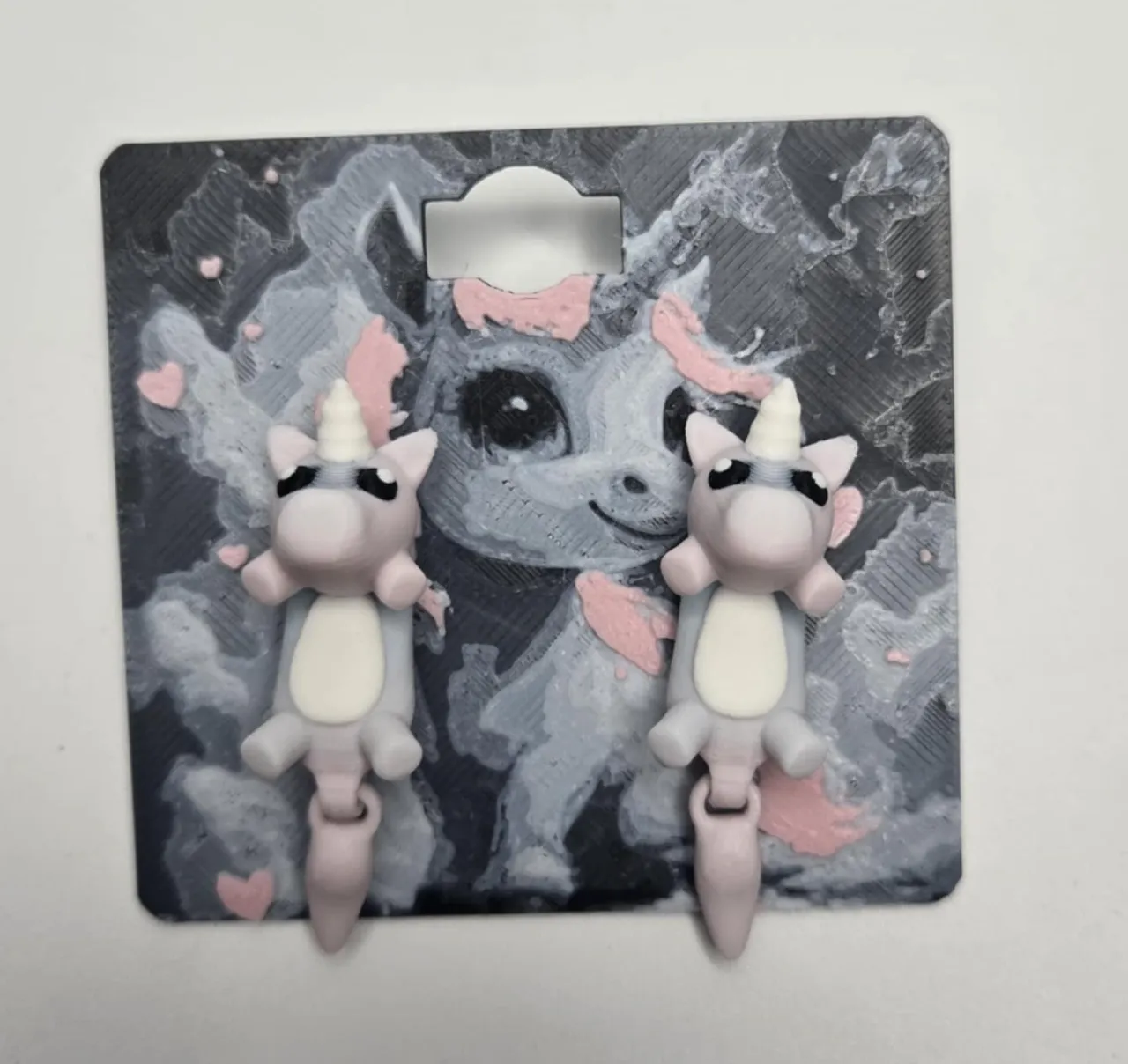 Articulated Unicorn Earrings view 2