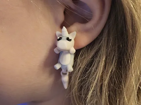 Articulated Unicorn Earrings