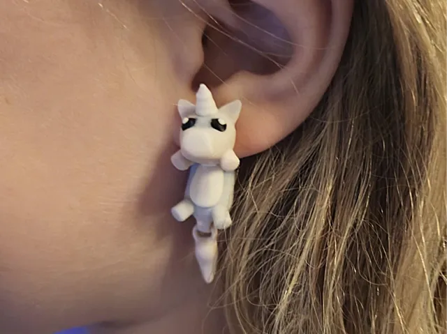 Articulated Unicorn Earrings