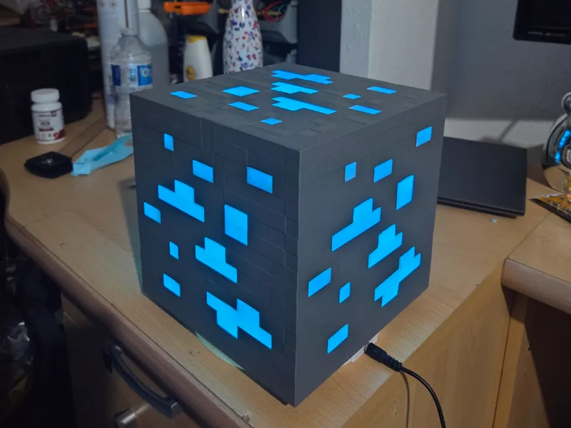 Minecraft Ore Night Lamp Ornament  