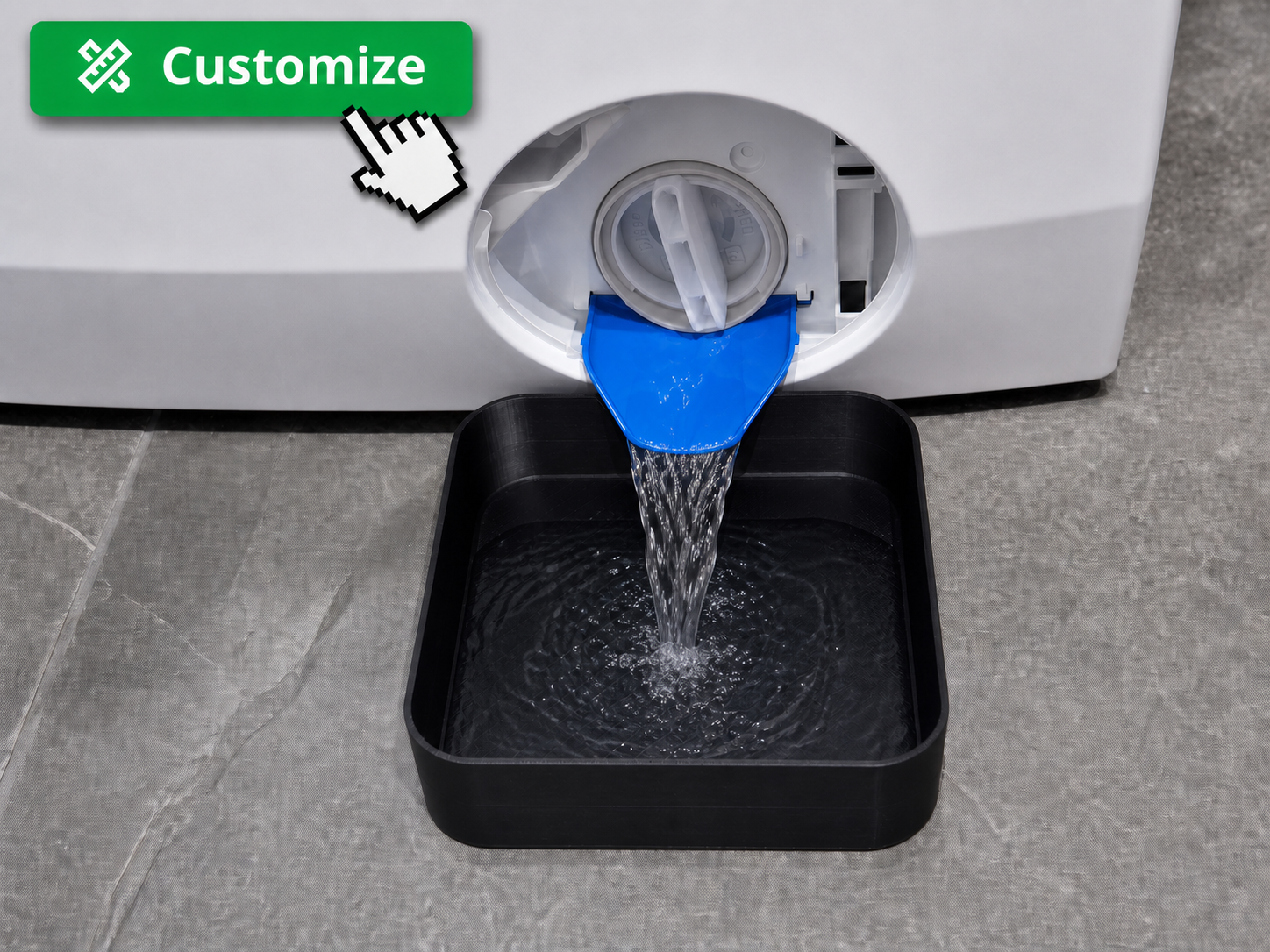 Universal Washing Machine Drain custom funnel tray