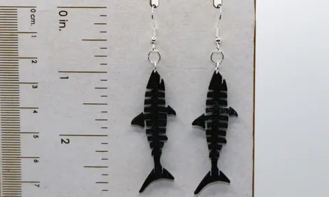 Flexi Shark Earrings view 2