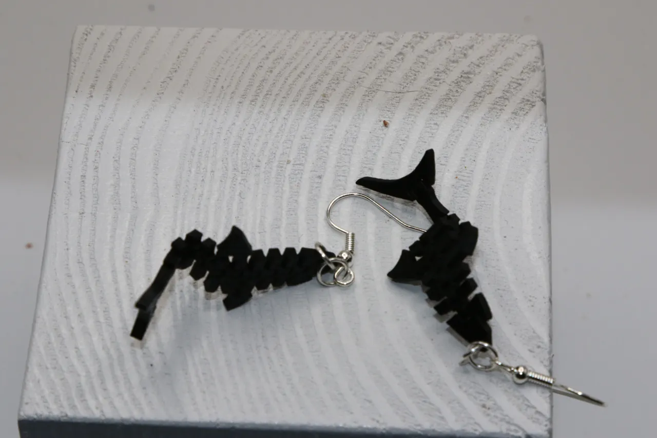 Flexi Shark Earrings view 3
