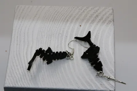 Flexi Shark Earrings view 3