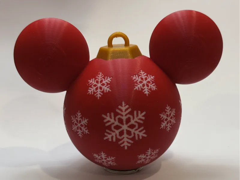 Mickey Mouse Snowflakes Christmas Ornament