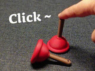 Toilet Plunger Fidget Keychain