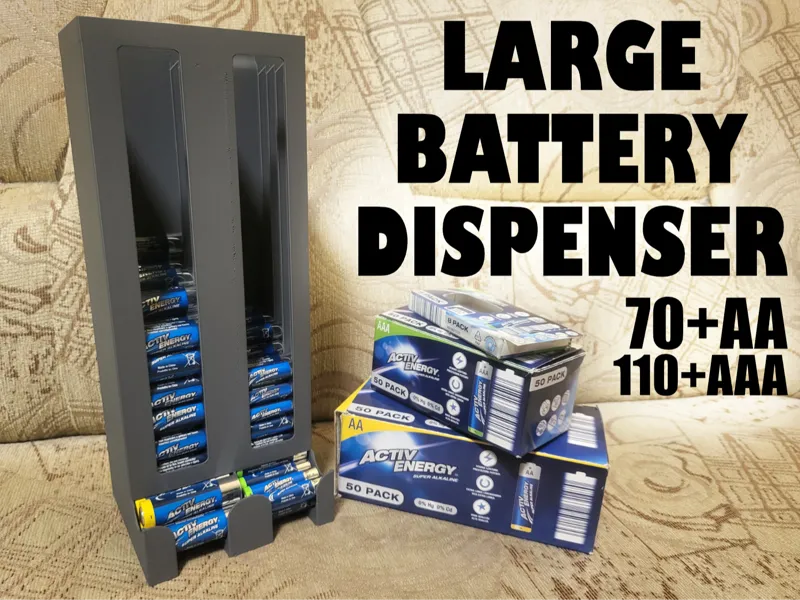 Large Battery Dispenser 70+AA 110+AAA