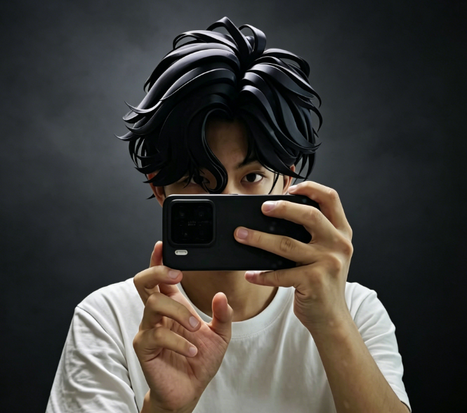 Miniatura 2 do modelo 3D 动漫发型——狼尾（真人出镜，除mini全机型可做）