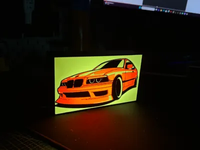 BMW E36 STANCE LEDBOX LIGHTBOX TUNING DRIFT