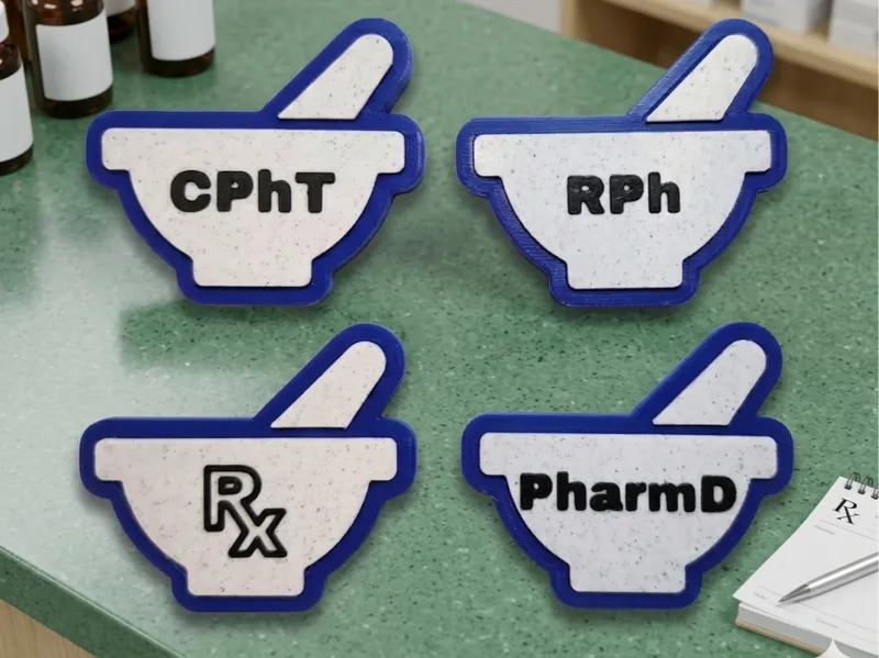 Pharmacist/Pharmacy Technician Badge Reel Faces