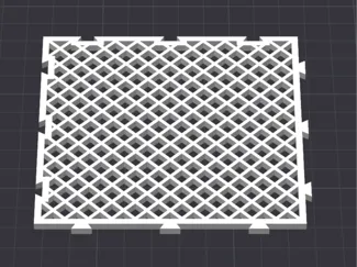 Katzenklo Gitter Toilette Modular 10x10 cm 3 mm h
