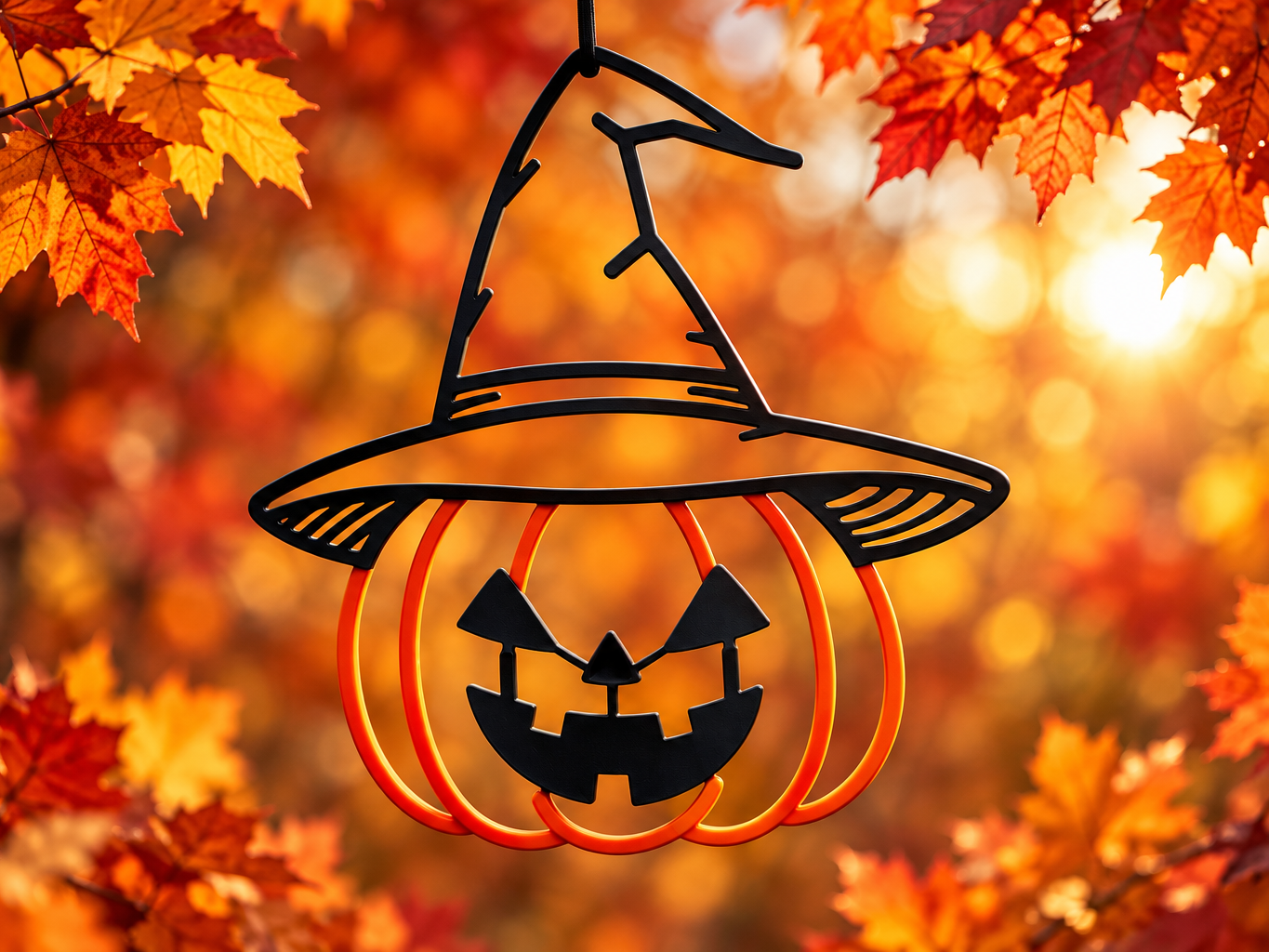 Pumpkin Halloween - window decor 3D model
