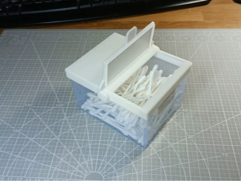 COPERCHIO SCATOLE COTTON FIOC box lid cotton swabs