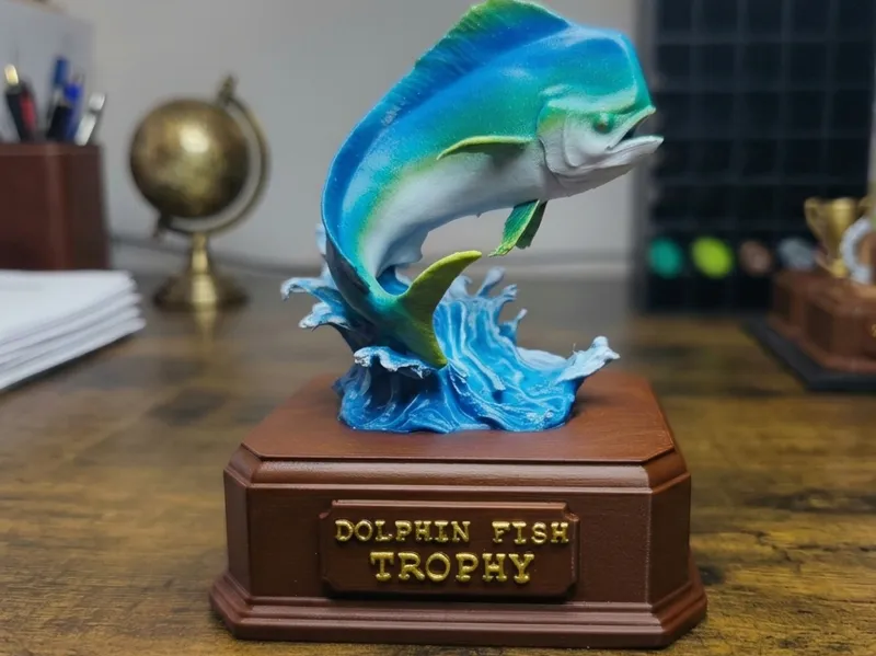 Trofeo Dolphin fish  LAMPUGA colorabile