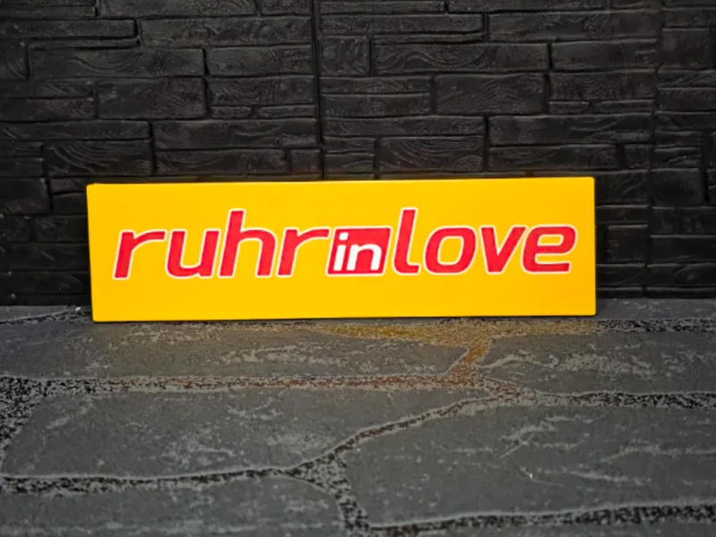 Magnet Schild " Ruhr in Love"