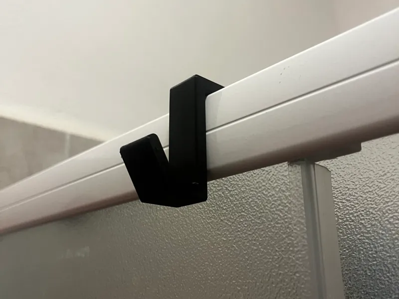 Framed shower hook