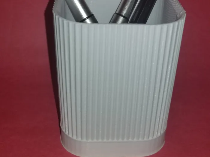 Modern Ridged Pencil Cup