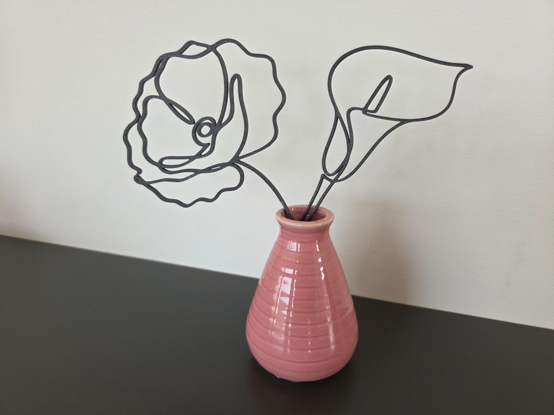 Miniatura 1 do modelo 3D Line-Art Blumen Set 