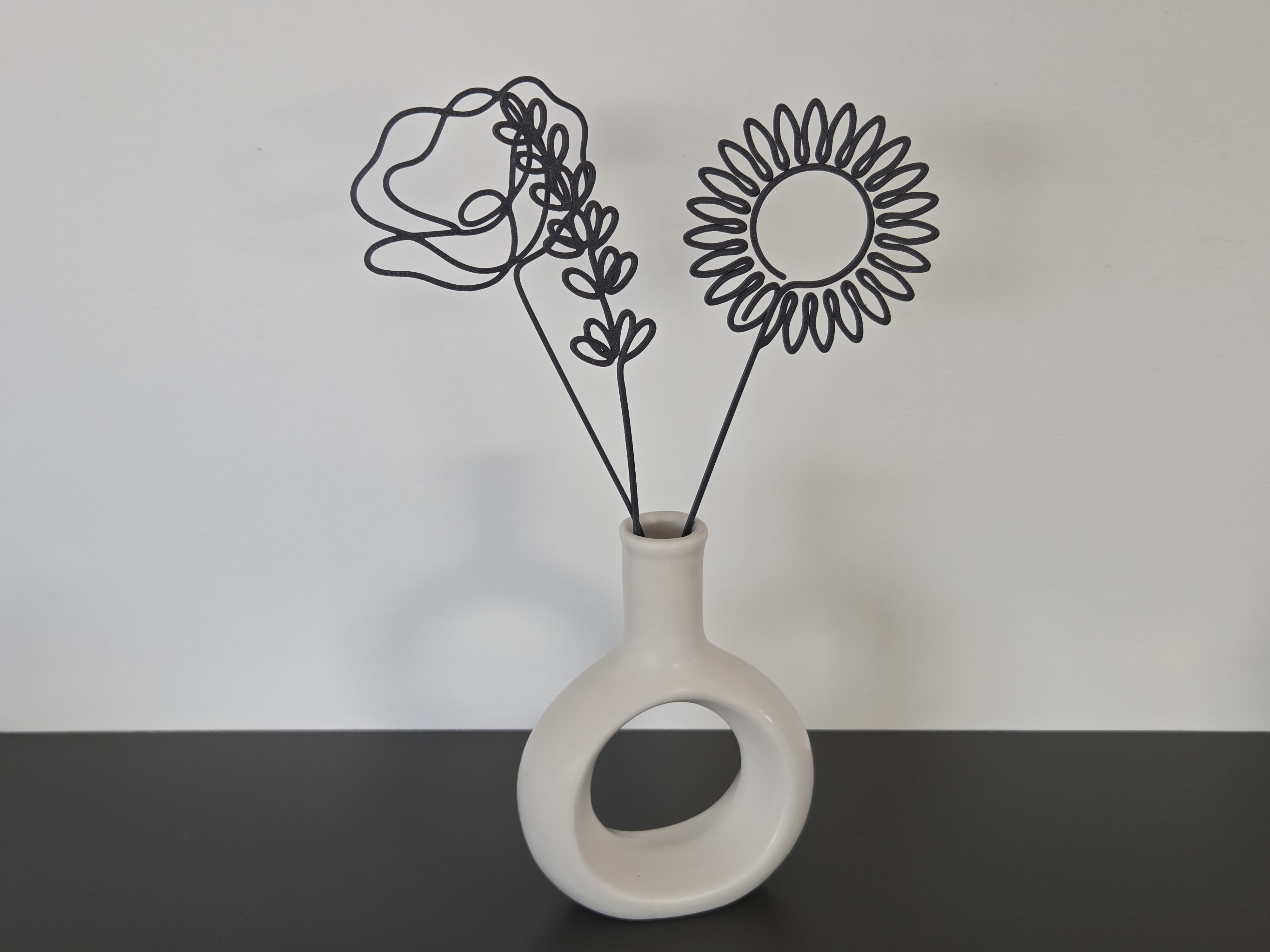 Miniatura 2 do modelo 3D Line-Art Blumen Set 