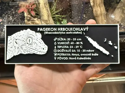 Terrarium label - Gargoyle Gecko (English)