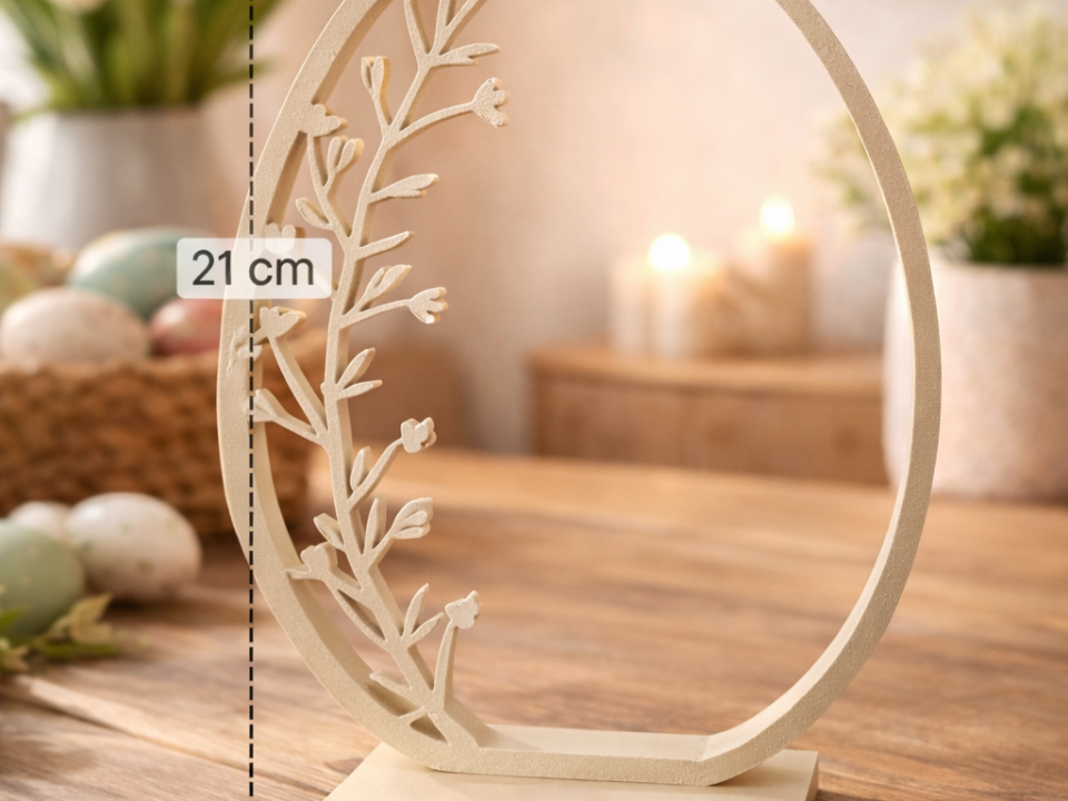 Easter Decorative Egg Subtile Flower