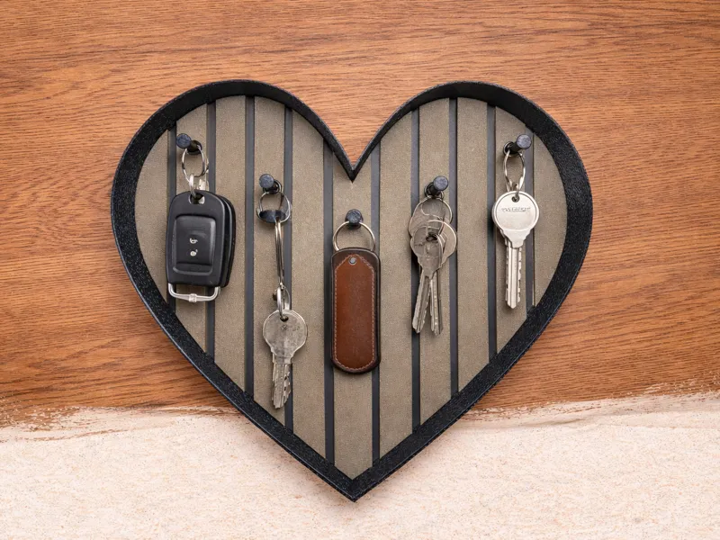 Herz-Schlüsselbrett / Schlüsseltafel / Key Box
