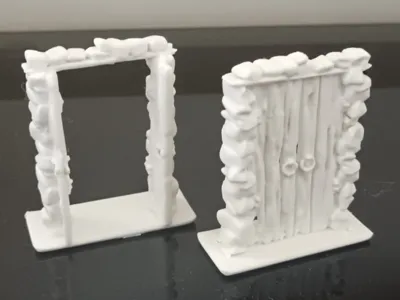 HeroQuest - Double Door (open and closed)