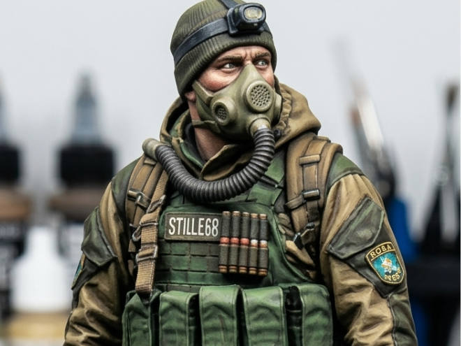 STALKER Character Figure – 1:35 Scale, 50mm