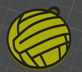 volleyball keychain