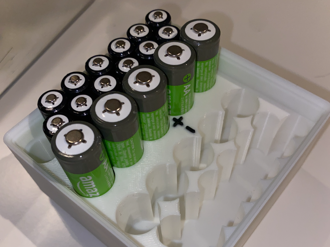 Gridfinity Compact Battery Box [2x2]