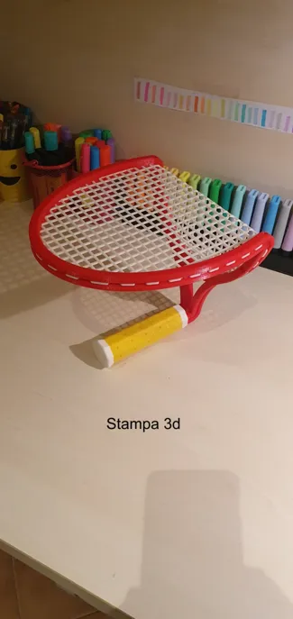 Mensola _ Appendiabiti a forma di racchetta da tennis