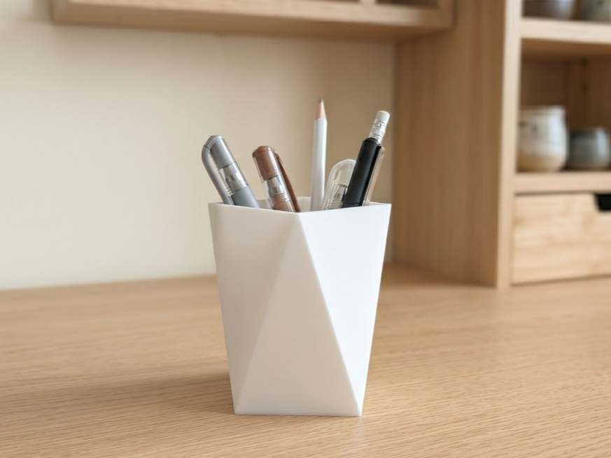 Origami Geometric Pen Holder
