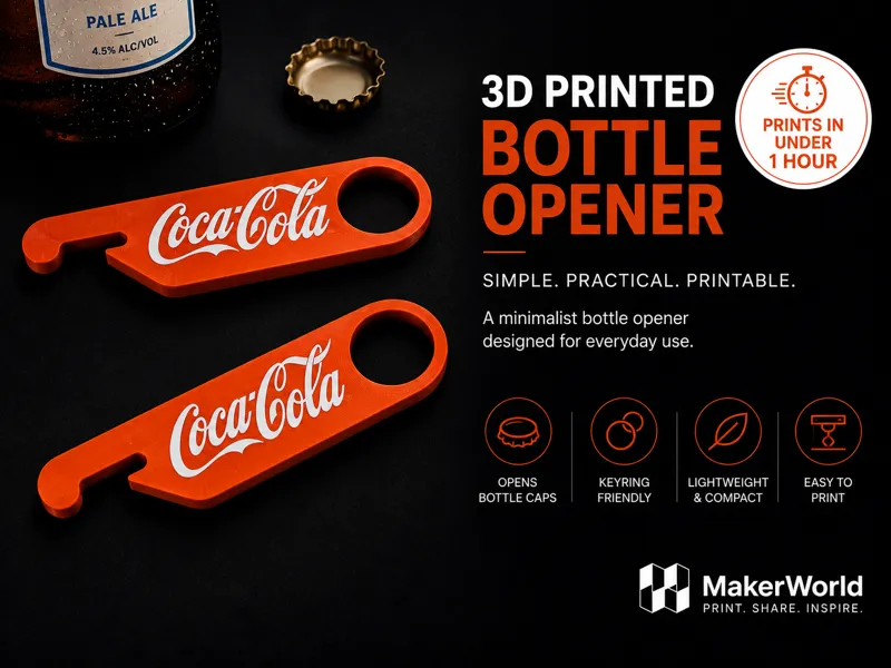 Coca Cola Design Bottle Opener