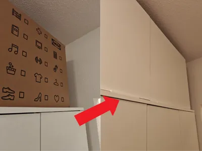 Concealed Storage System (requires 3mm MDF board)
