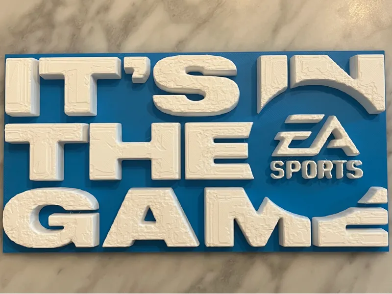 EA Sports It's In The Game Sign