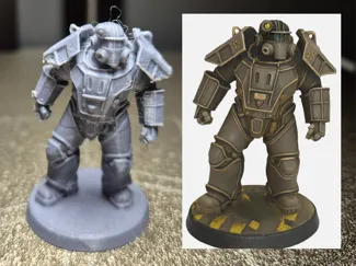 Fallout Union PowerArmor Miniatur 44mm