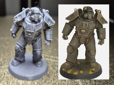 Fallout Union Power Armor Miniature 44mm