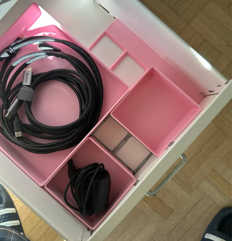 ikea HELMER gridfinity 4x1 side base