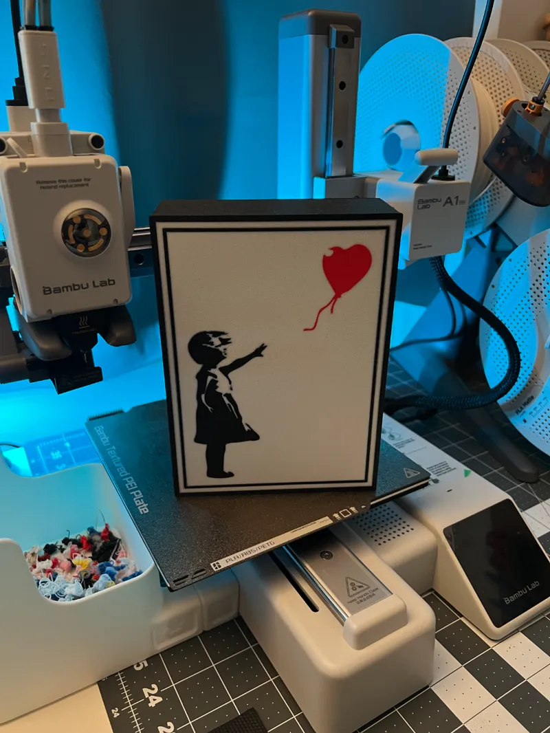 Banksy Girl with Balloon Lightbox