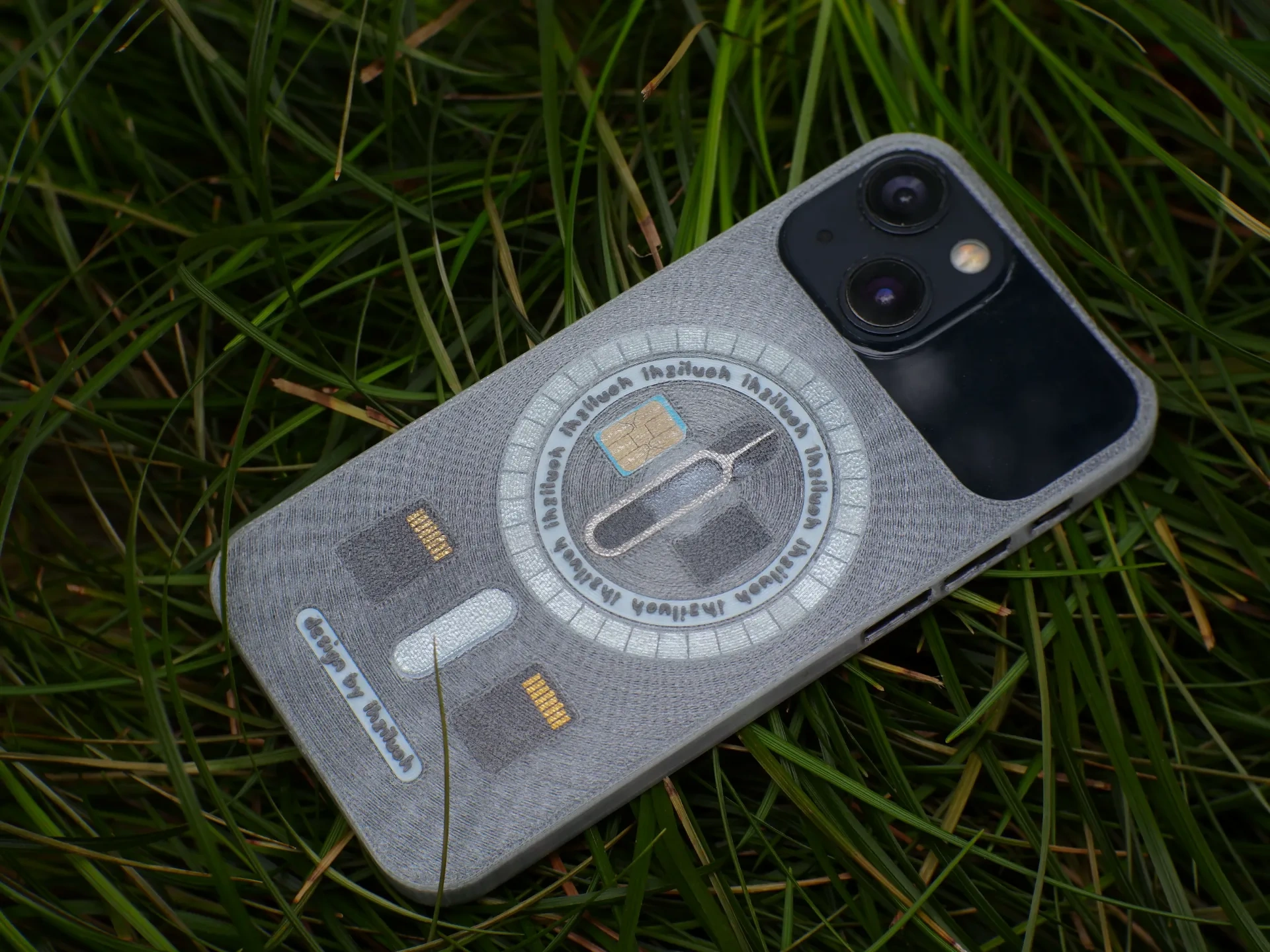 Miniatura 3 do modelo 3D iPhone  SIM卡+卡针+TF卡收纳  超薄1mm 磁吸手机壳